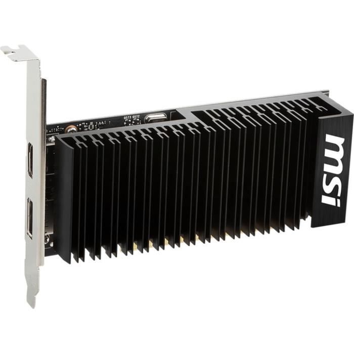 Carte graphique - MSI - GeForce GT 1030 - 4 Go GDDR4 - PCI Express 3.0 - Refroidissement actif