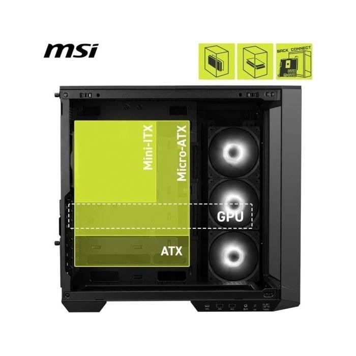 Boîtier PC - MSI - 306-7G26R21-HH9 - MAG PANO 100R PZ
