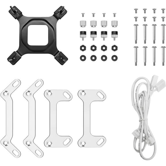 Refroidisseur de liquide - DEEPCOOL - MYSTIQUE 240 WH ARGB - 12 cm - RGB - Kit Processeur Complet