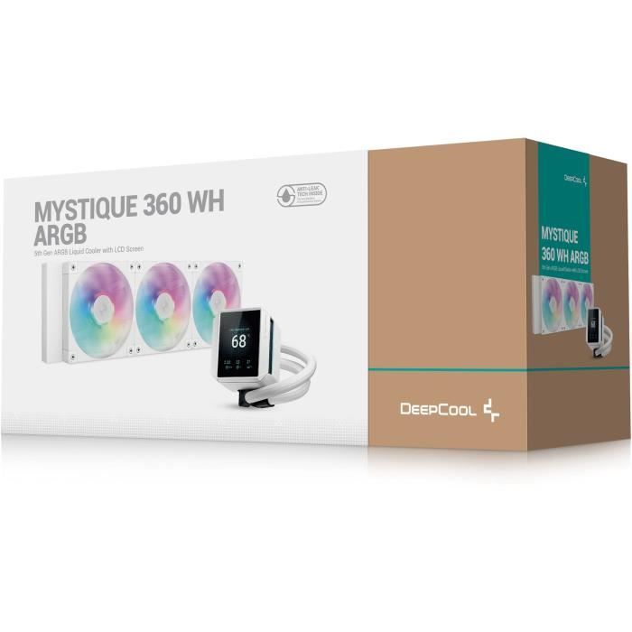 Refroidissement PC - DEEPCOOL - MYSTIQUE 360 WH ARGB - 12 cm - Kit Processeur Complet - RGB