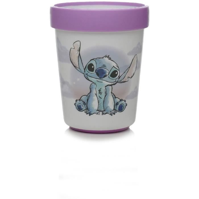 COFFRET REPAS 3 PIeCES GOBELET + BOL + ASSIETTE ANTIDÉRAPANTS LILO et STITCH