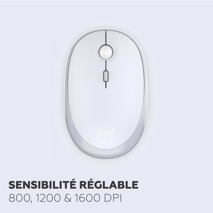 Clavier et souris sans fil - Mobility Lab - Modele ergonomique - 2.4Ghz - Capteur optique - Noir