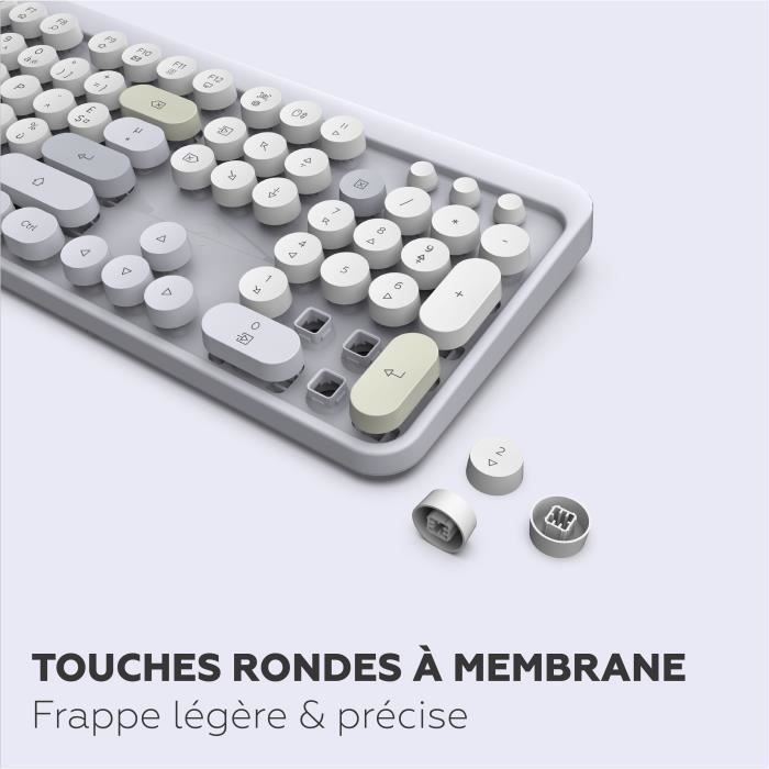 Clavier et souris sans fil - Mobility Lab - Modele ergonomique - 2.4Ghz - Capteur optique - Noir