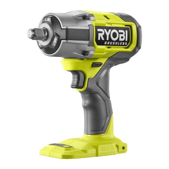Boulonneuse a chocs - RYOBI - Brushless - 18V - 4 modes : 200 / 350 / 700 Nm - Desserrage 900 Nm - Emmanchement carré 1/2Boulonneus