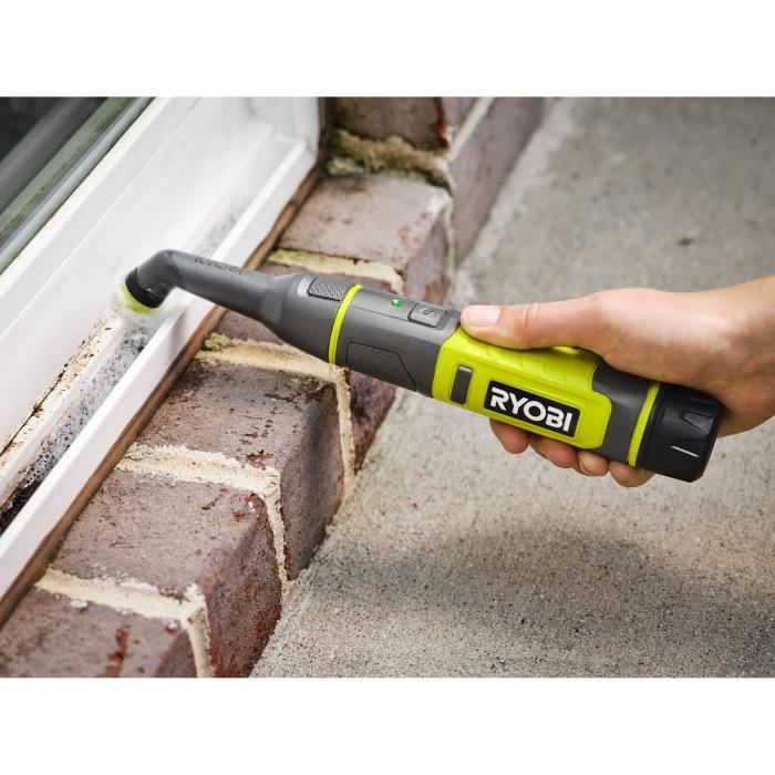 Brosse de détail - RYOBI - 4V - Diam. 20 mm - 200 tr/min - IPX7 - Livrée avec 4 brosses