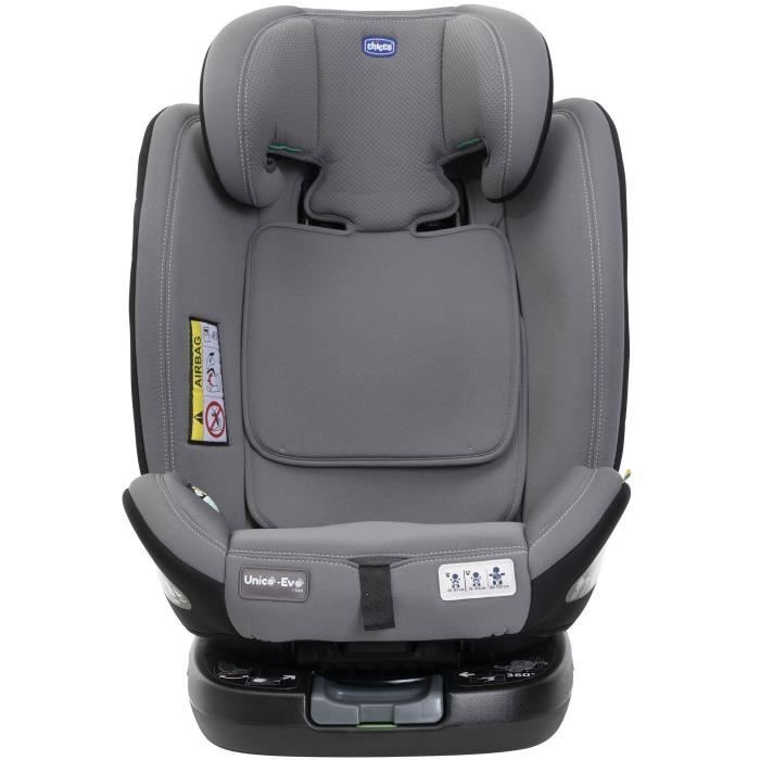 Siege-auto - CHICCO - UNICO EVO - Groupe 0/1/2/3 - I-Size - Inclinable - Réducteur - Grey Black