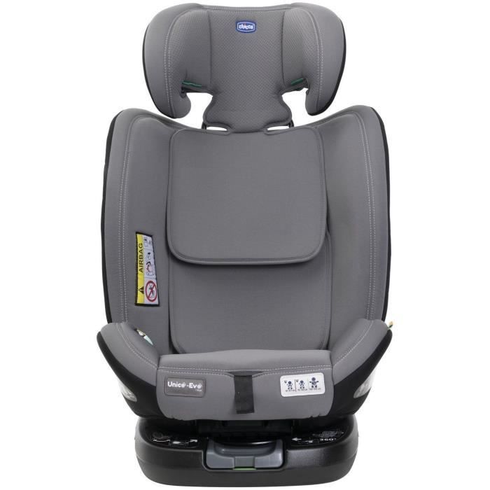 Siege-auto - CHICCO - UNICO EVO - Groupe 0/1/2/3 - I-Size - Inclinable - Réducteur - Grey Black