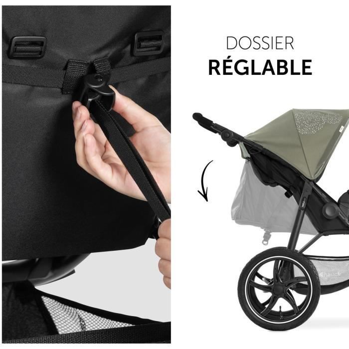 HAUCK - Poussette tout terrain - RUNNER 2 - 3 roues - Pliage a 1 main - Mickey