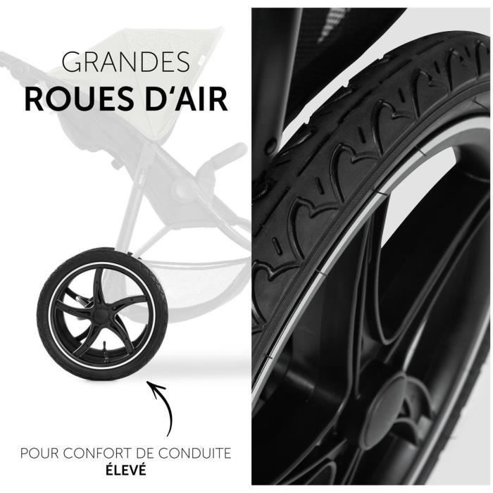 HAUCK - Poussette tout terrain - RUNNER 2 - 3 roues - Pliage a 1 main - Mickey