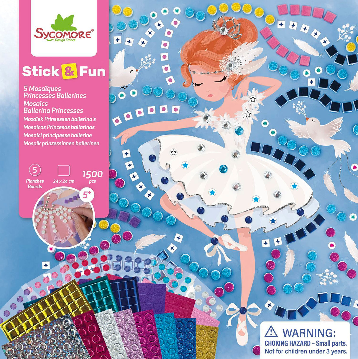 Mosaiques - SYCOMORE - Stick'N Fun - Princesses ballerine - Des 5 ans