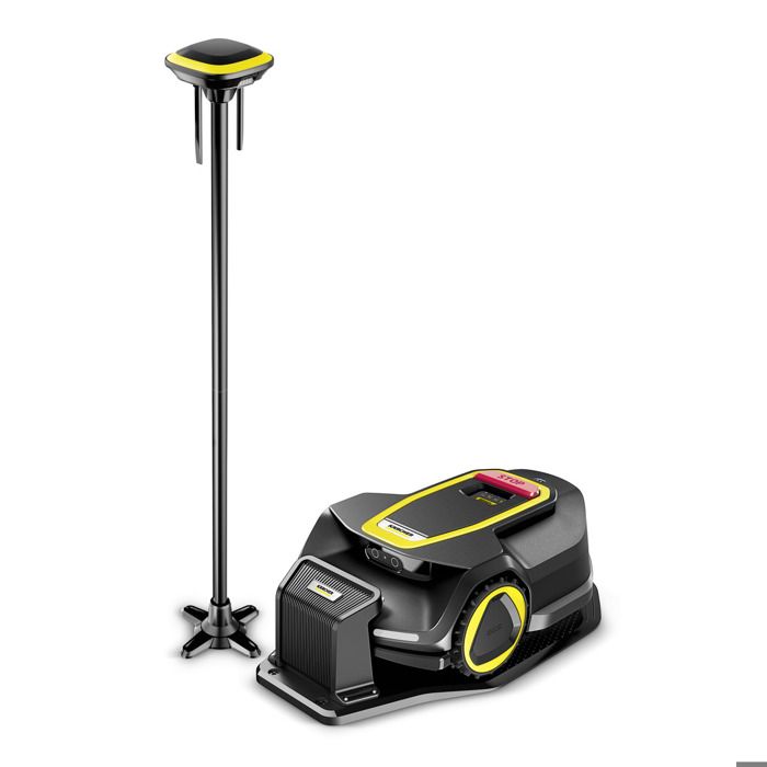 Tondeuse robot connectée Karcher RCX 6, 3000 m², pente 70%, antenne RTK, tonte en parallele