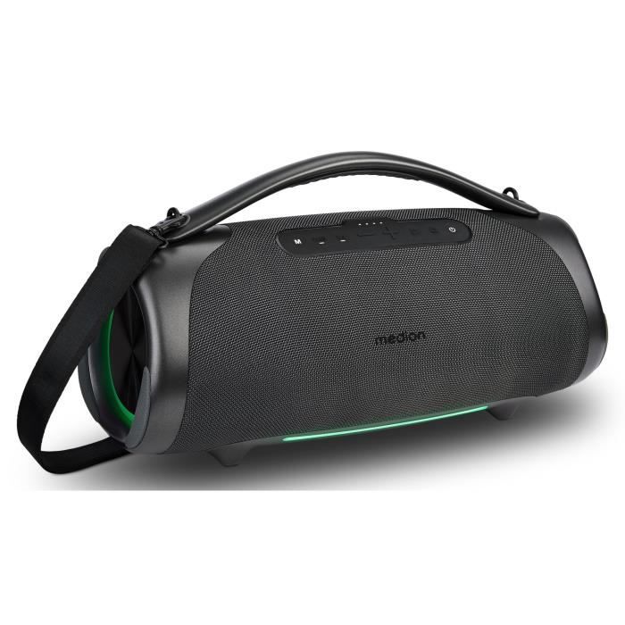 Enceinte Bluetooth - MEDION - XL - 100W RMS - Autonomie 30h - Protection IPX7 - RGB