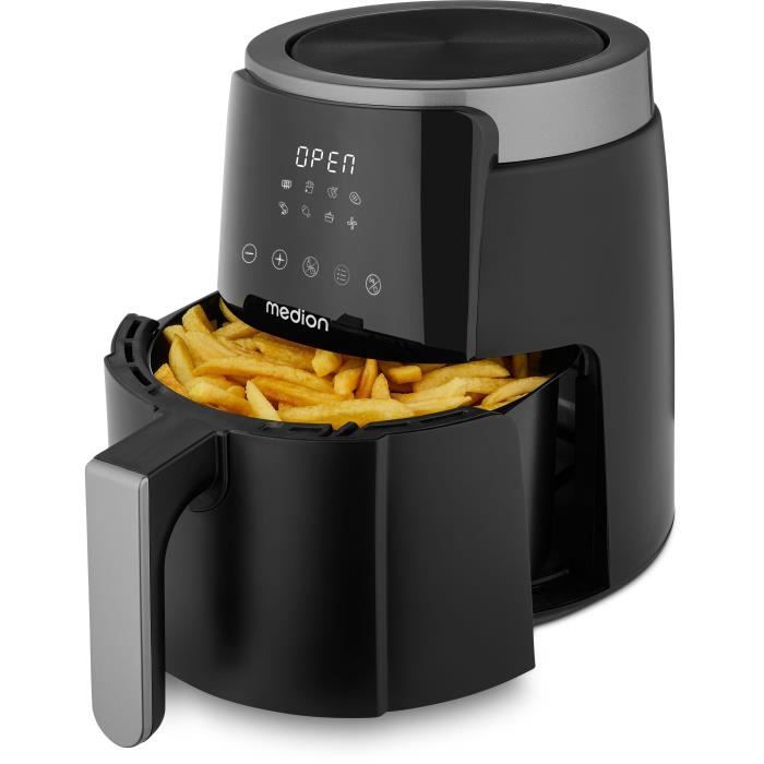 Friteuse a air chaud - MEDION - MD13030 - 4,7 L - Digitale - 1500 W - Noir