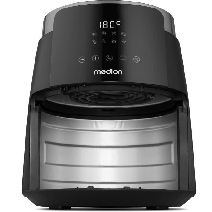 Friteuse a air chaud - MEDION - MD13030 - 4,7 L - Digitale - 1500 W - Noir