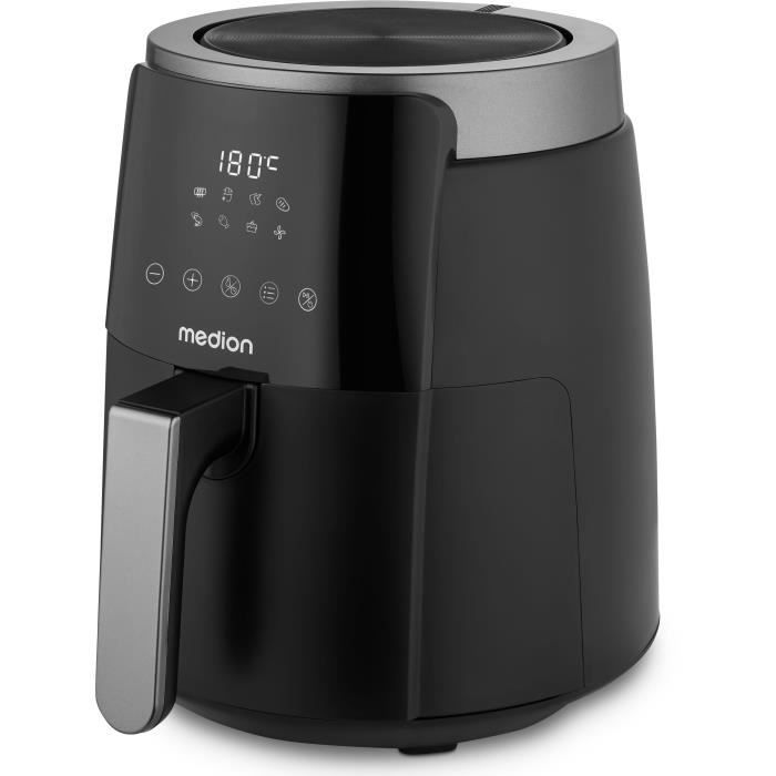 Friteuse a air chaud - MEDION - MD13030 - 4,7 L - Digitale - 1500 W - Noir