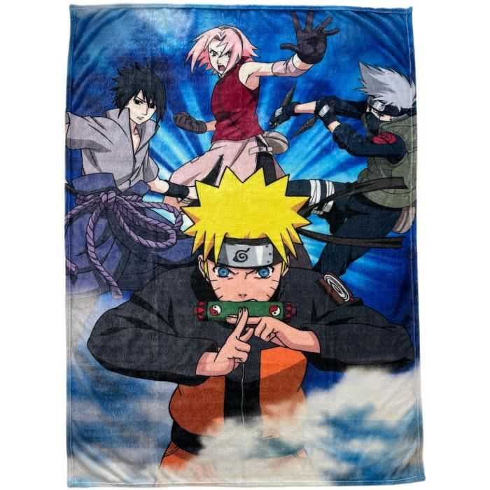 Plaid - NARUTO SHIPPUDEN - Team 7 - 130 x 180 cm