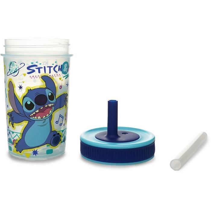 Gobelet a paille - THERMOBABY - LILO & STITCH - 420 ml - Anti-fuite - Sans BPA