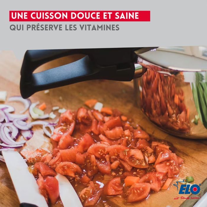 Autocuiseur vapeur - FACKELMANN - Elo Praktika - Acier inoxydable 18/10 - 22 cm - 4 litres