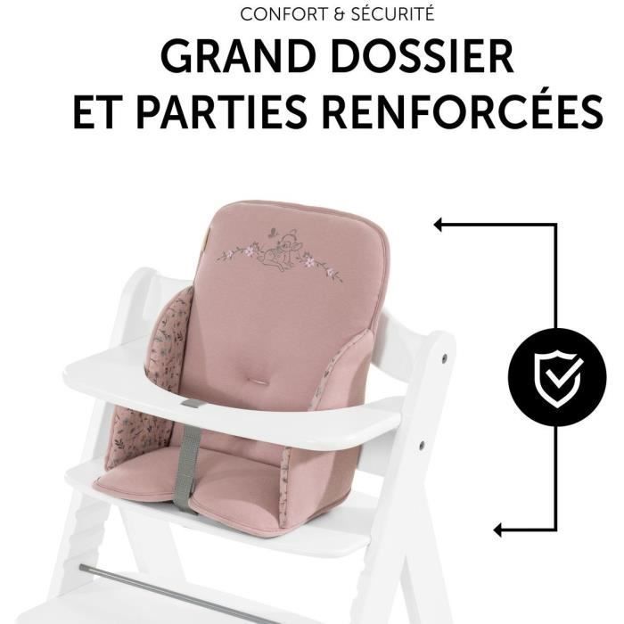 Réducteur pour chaise haute - HAUCK - Anti-dérapant - Bambi Rose