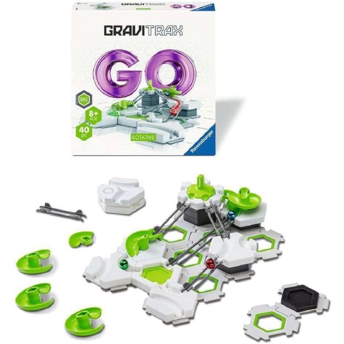 Jeu de construction - Ravensburger - Gravitrax - GO Rotative - 40 pieces - Pour enfants de 8 ans et plus