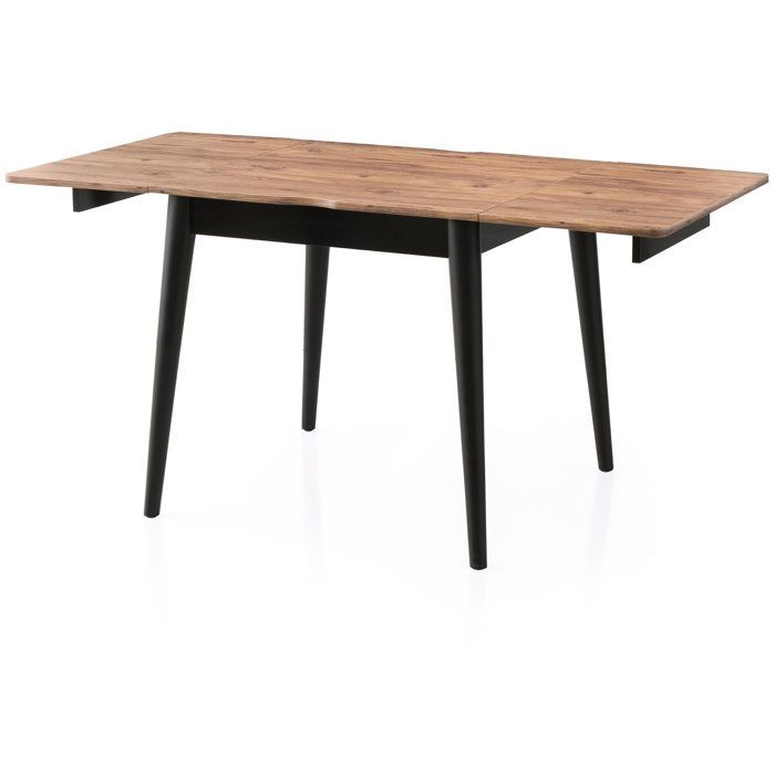 Table a manger - TOTEM - Extensible - Carré - 4 personnes - 80 x 75 x 80 cm - Pin atlantique