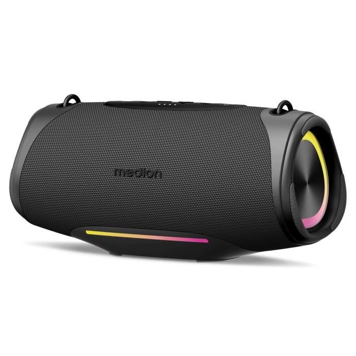 Enceinte Bluetooth - MEDION - L - 50W - Autonomie 47h - Protection IPX7 - Effets lumineux RGB