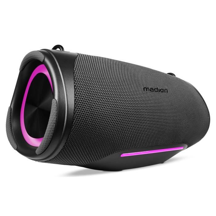 Enceinte Bluetooth - MEDION - L - 50W - Autonomie 47h - Protection IPX7 - Effets lumineux RGB