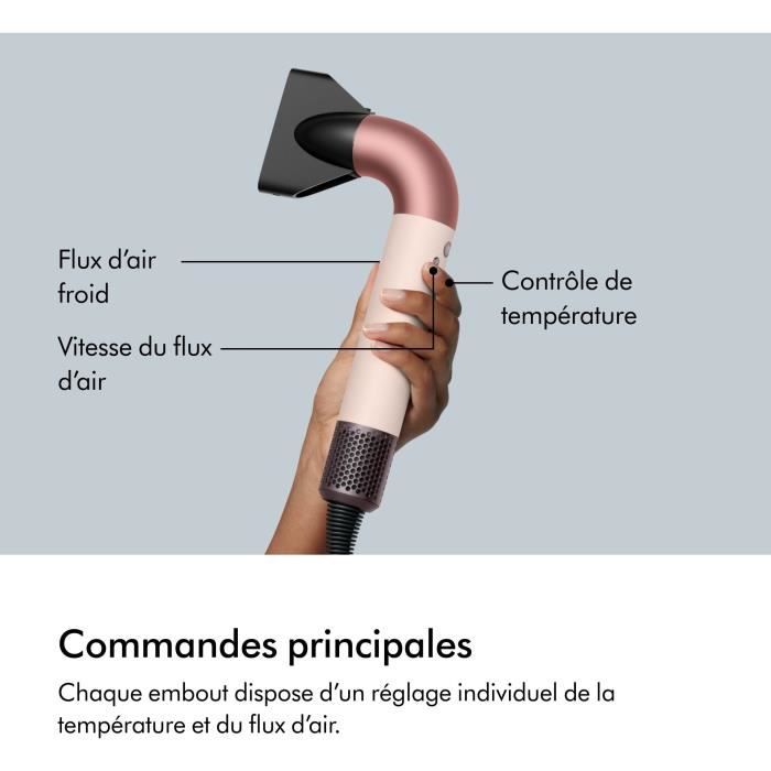 DYSON - Seche-cheveux - Supersonic R - Cheveux raides a ondulés - Rose céramique - 1700 W
