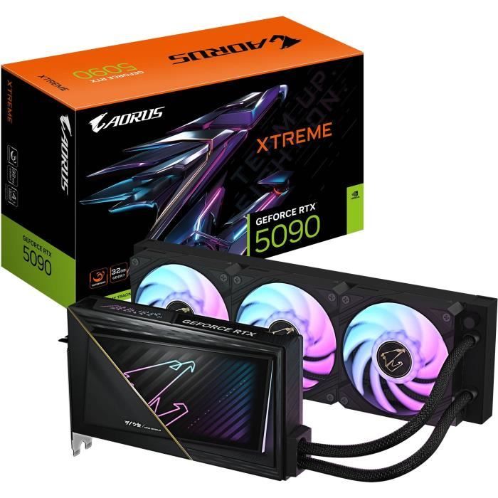 Carte graphique - GIGABYTE - AORUS GeForce RTX 5090 XTREME WATERFORCE 32G