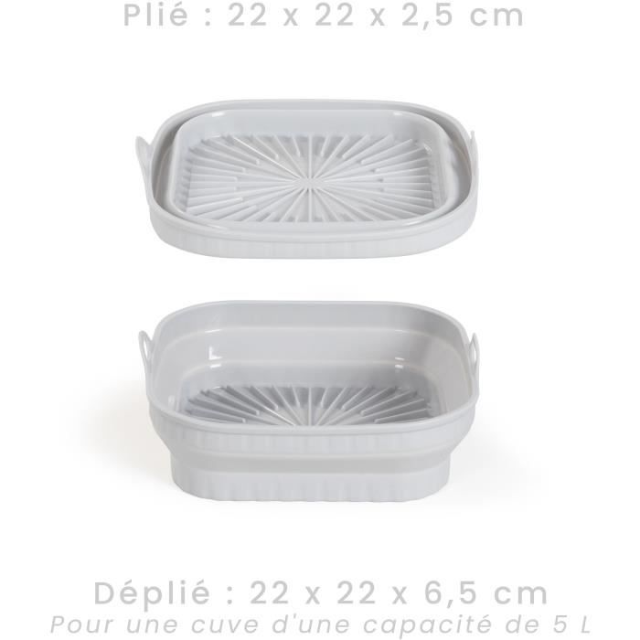 Set de 4 accessoires pour friteuse sans huile - LIVOO - MEN428 - 1 moule 2 en 1 pliable - 1 set de 12 moules - 1 pinceau - 1 pince