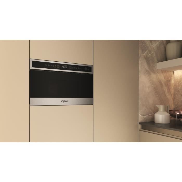 Four micro-ondes encastrable - WHIRLPOOL - WMN4I4BXF - Inox anti-trace - 22 L