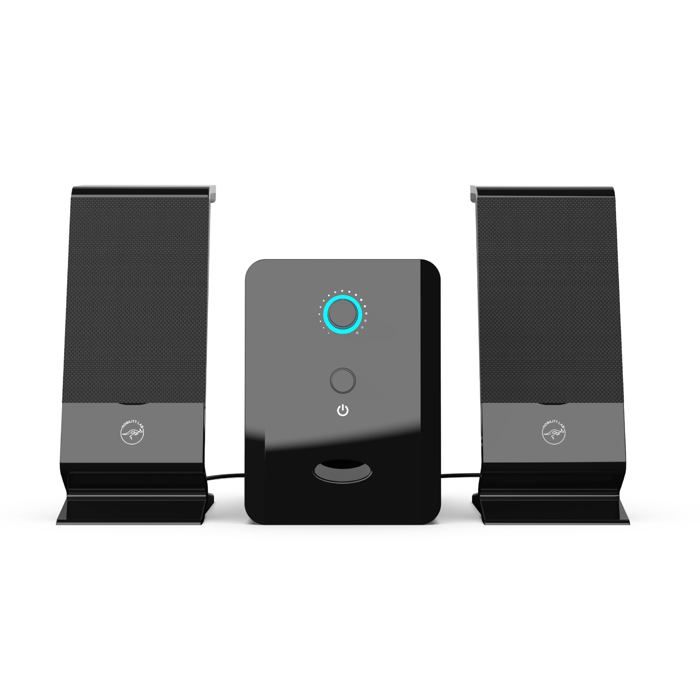 Enceinte 2.1 - MOBILITY - ML314006 - Noir - 2 haut-parleurs - 5W de puissance