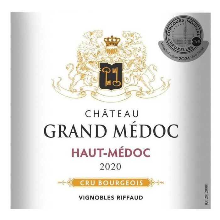 Château Grand Médoc 2020 Haut-Médoc Cru Bourgeois - Vin rouge de Bordeaux