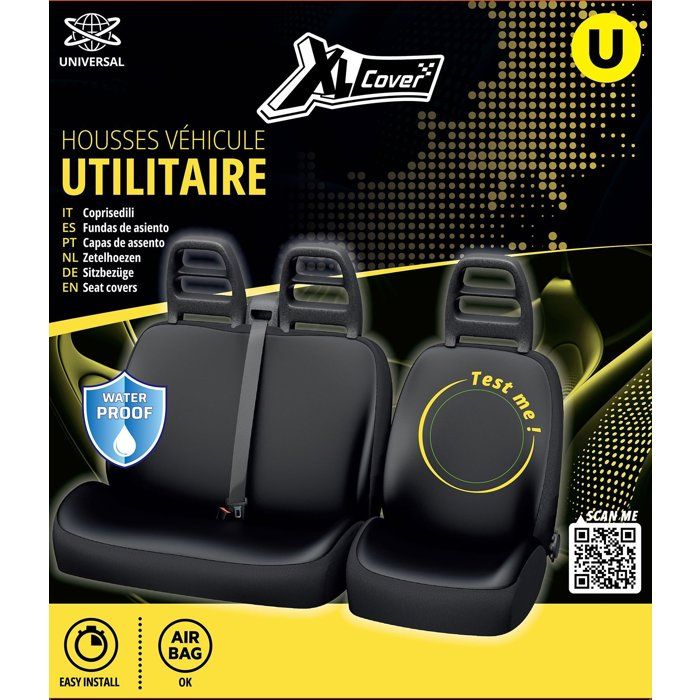 Housses auto- XLCOVER - Utilitaire - Housses siege conducteur et banquette