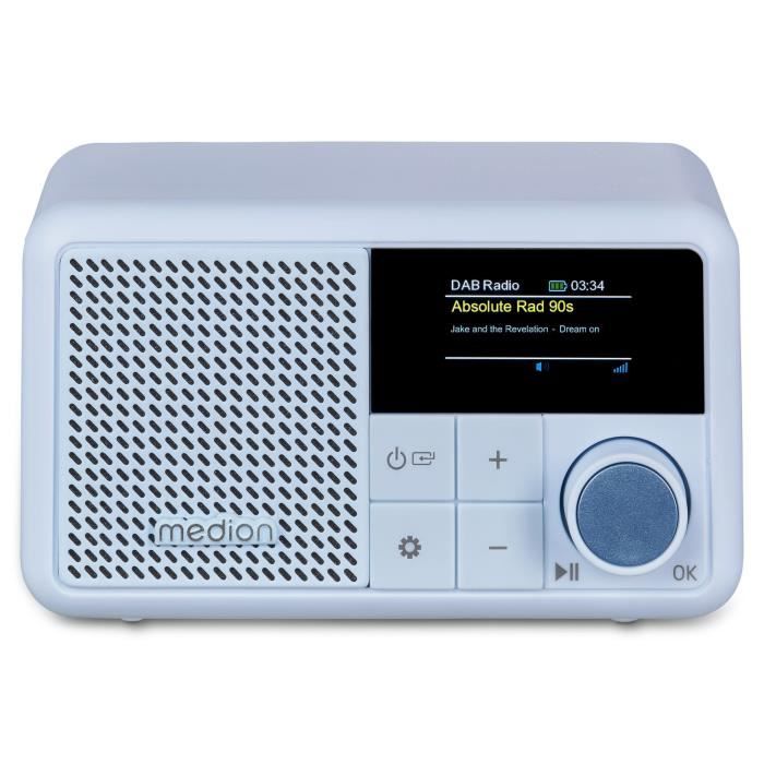 Mini Radio - MEDION - DAB/FM - Mono 2W RMS - Bleu