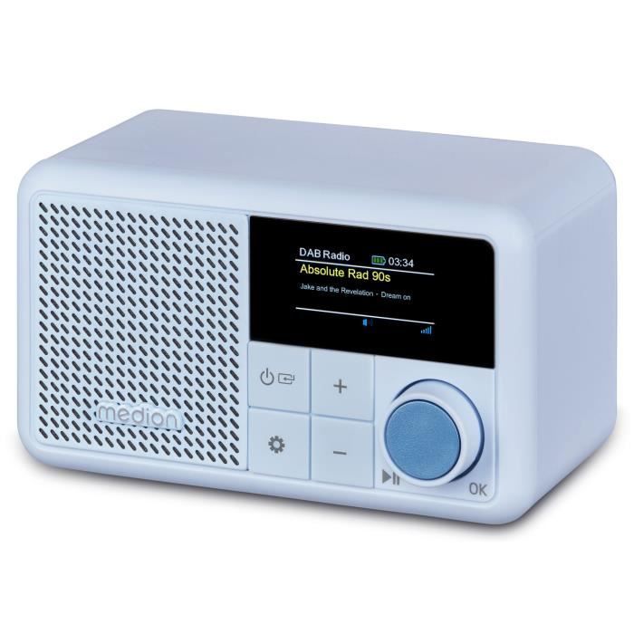 Mini Radio - MEDION - DAB/FM - Mono 2W RMS - Bleu