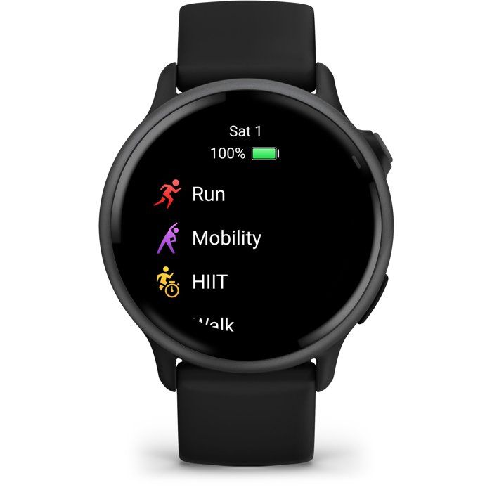 Montre connectée sport - GARMIN - Vivoactive 6 - Ecran AMOLED - GPS - Noir/Gris foncé