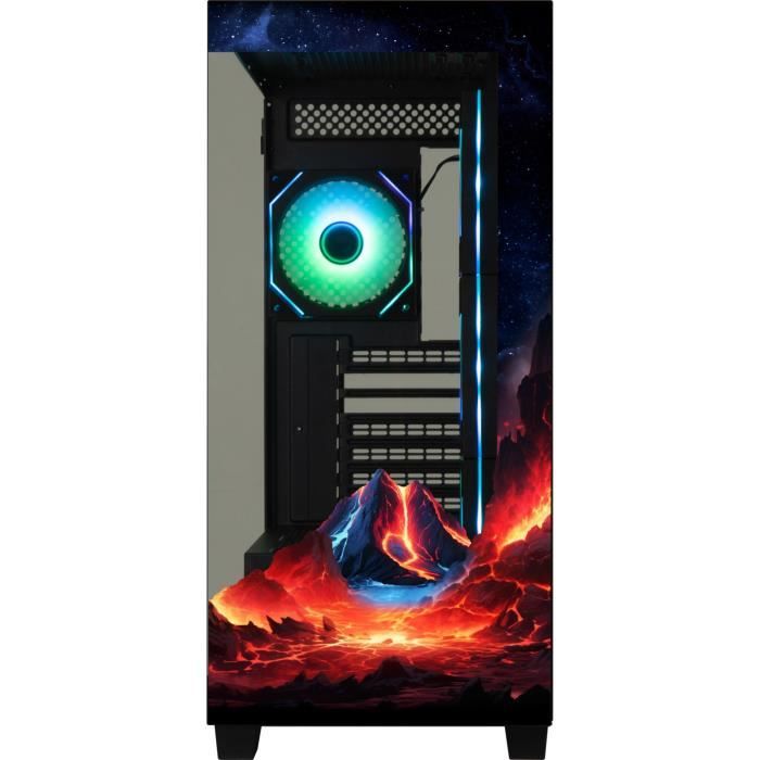 BoÓtier PC sans alimentation - BITFENIX - CETO Premium Volcano - Moyen tour - Format ATX - 4x120mm A-RGB - Noir