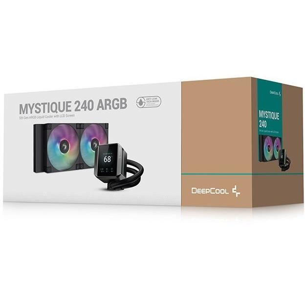 Refroidissement PC - DEEPCOOL - MYSTIQUE 240 ARGB - 12 cm - 500-2400 tr/min - Noir