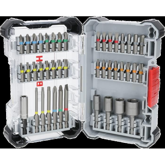 Coffret d'embouts de vissage - Bosch - 2607017723 - 43 pieces - Acier S2 - Boîte Pick and Click