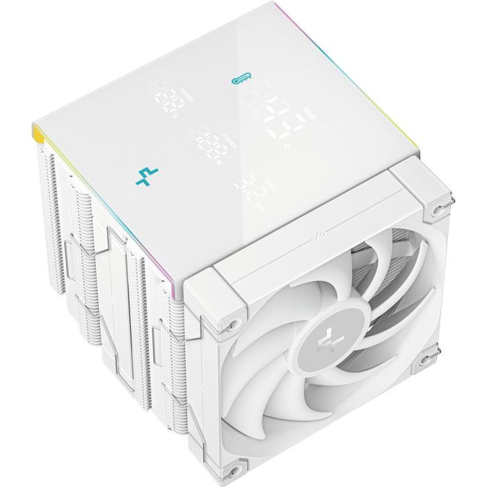 DEEPCOOL - AK620 DIGITAL PRO - R-AK620-WHAPMN-G - Ventirad CPU - 120 mm - Ventilateur PWM - 6 caloducs CTT 2.0 - Blanc