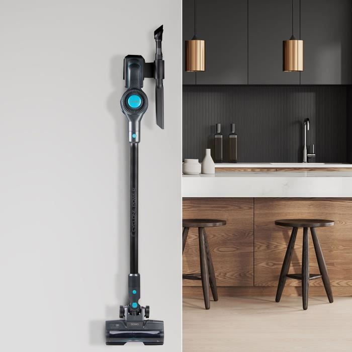 Aspirateur balai 2-en-1 - DOMO - DO1135SV - 10000 Pa - 40 min - 600 ml - Noir/Bleu