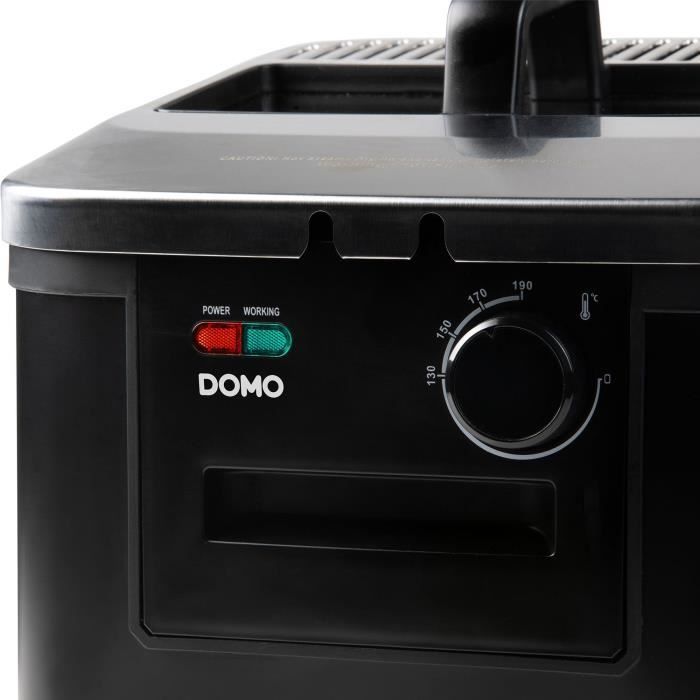 Friteuse - DOMO - DO545FR - 4L - 2000W - Température réglable 130-190°C