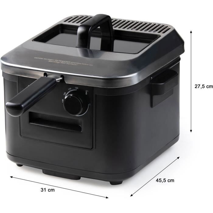 Friteuse - DOMO - DO545FR - 4L - 2000W - Température réglable 130-190°C