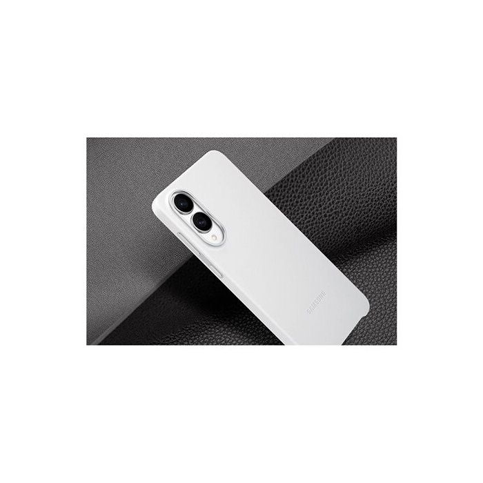 Coque - SAMSUNG - S25 Edge - Cuir véritable - Gris Clair - Protection chocs et rayures