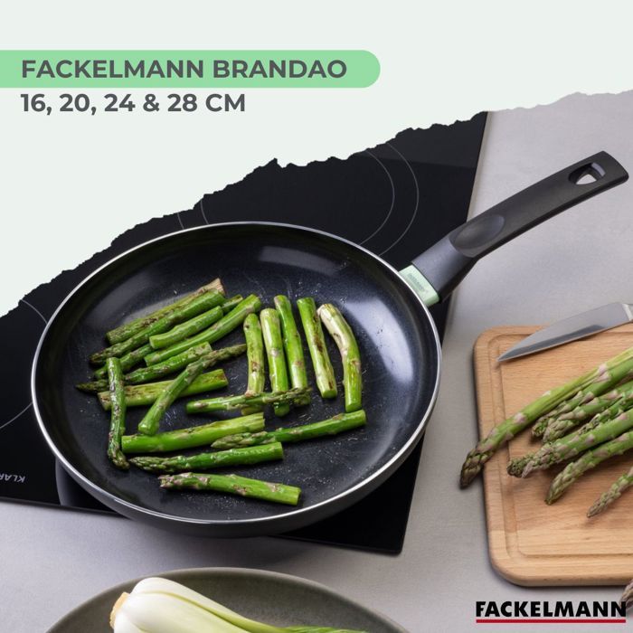 Set de 4 poeles - FACKELMANN - Brandao - Antiadhésives céramique - 16, 20, 24 et 28 cm