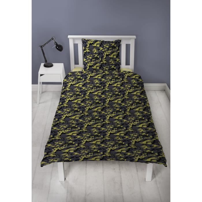 Parure de lit réversible - FORTNITE - Banane - Microfibre - 1 housse de couette 140 x 200 cm + 1 taie 63 x 63 cm