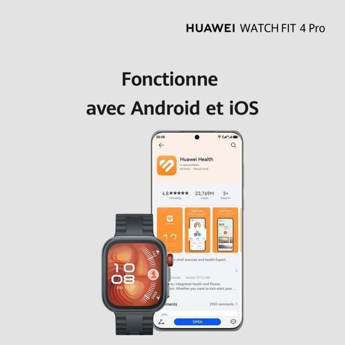 Montre connectée - HUAWEI - Watch FIT 4 PRO - Vert