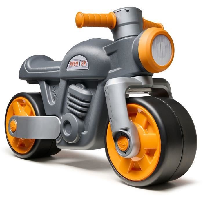 Draisienne Moto Premier - FALK - Avec roues silencieuses - Gris - 75% Plastique Recyclé - 100% Fabriqué en France - Des 12 mois