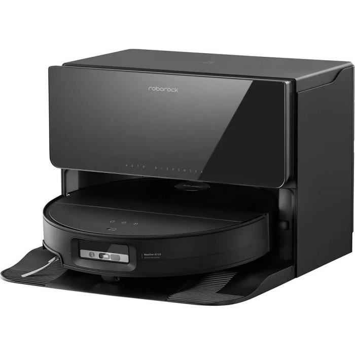 ROBOROCK SAROS 10 R&D System - Aspirateur Robot Laveur avec Base entierement autonome en eau - 22000 Pa - LDS rétractable
